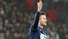 Fotbalista David Beckham v dresu Paris St. Germain
