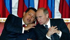 Hugo Chávez s Vladimírem Putinem