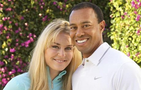Lindsey Vonnov a Tiger Woods.