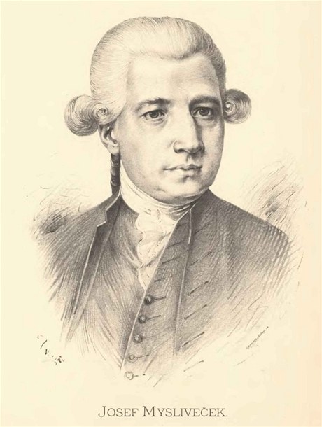 Portrét Josefa Myslivečka od Jana Vilímka