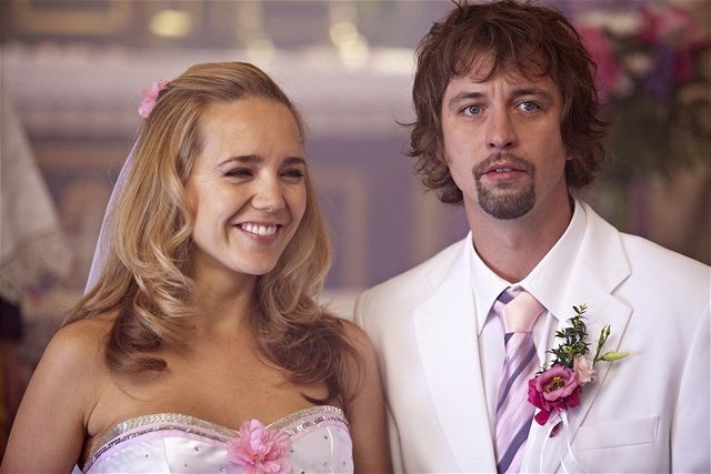 Lucie Vondrá�ková a Jan Dolánský ve filmu Babov�esky