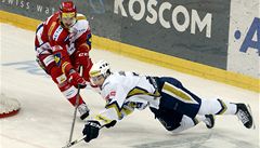 Jakub Valský z Kladna (vpravo) a Petr Kubo� ze Slavie