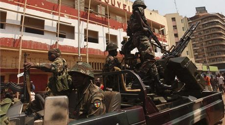Stedoafrití vojáci v Bangui