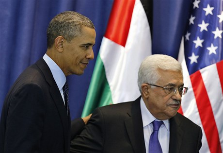 Barack Obama se setkal s pedsedou samosprávy Mahmúdem Abbásem. 