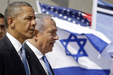 Barack Obama na návtv v Izraeli.