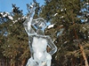 Ledová socha v Ojmjakonu