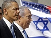 Vztahy mezi Barackem Obamou (vlevo) a Benjaminem Netanjahuem (vpravo) mají k...