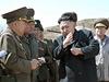 Kim ong-un na inspekci Korejské lidové armády.