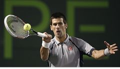 Novak Djokovi� na turnaji v Miami