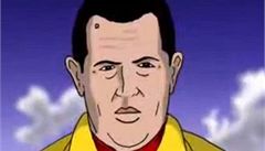 Animované nanebevzetí Huga Cháveze 