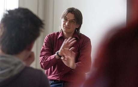 Tomáš Němeček přednášel studentům Slezské univerzity v Opavě.