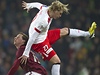 Fotbalista Sparty Mat�j Hyb� (vlevo) a Franti�ek Rajtoral z Plzn�