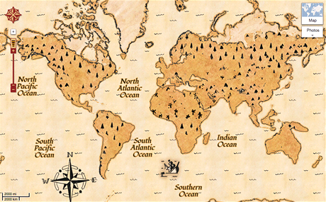 Mapa poklad� Google