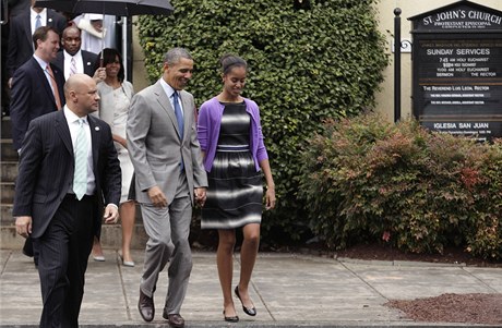 Malia Obamová u svého otce tém perostla. 