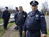 Policisté na míst inu v obci Velika Ivana