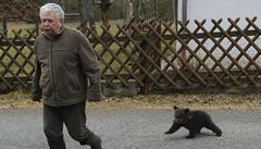 V bývalé hájence v lesích mezi Nevidem a Milínovem na ji�ním Plze�sku pe�uje Chaloupek u� o t�etí medv�dí sourozence.