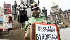 Demonstrující na Václavském náměstí. | na serveru Lidovky.cz | aktuální zprávy