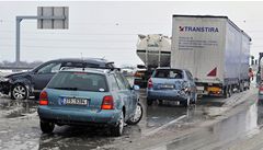 Dopravu v Olomouckém kraji zkomplikoval sníh.