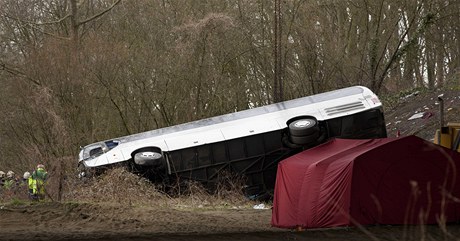 Havárie polského autobusu v Belgii