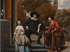 Jan Steen: Starosta Delft a jeho dcera, 1655