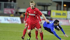 Brno - Olomouc. Jakub Brabec (vlevo vpedu) z Brna a Michal Ordo z Olomouce