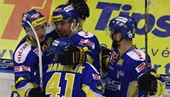 Zlín se raduje ze vst�elené branky.