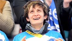 Fanynka Plzn� Martina Sáblíková.