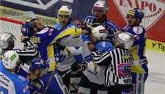 Zlín - Plze. arvátka ped brankou.