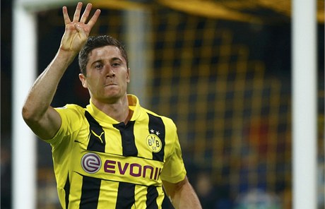 Robert Lewandowski z Borussie Dortmund.