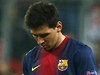 Barcelona. Messi a v pozadí Xavi.