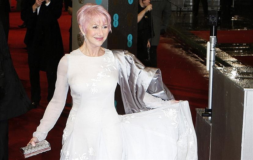 Helen Mirrenová na únorových cenách BAFTA