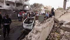 Ped francouzskou ambasdou v Libyi vybuchla bomba