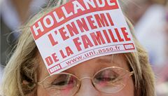 Destky tisc Francouz protestuj proti homosexulnm satkm
