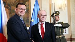 Van Rompuy: esko nespluje podmnky, pijet eura nen otzkou dneka