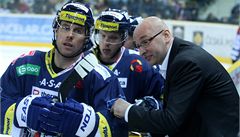 Liberec. Radek Duda a trenér Pavel Hynek.