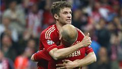 Bayern Mnichov. Muller a Ribéry.