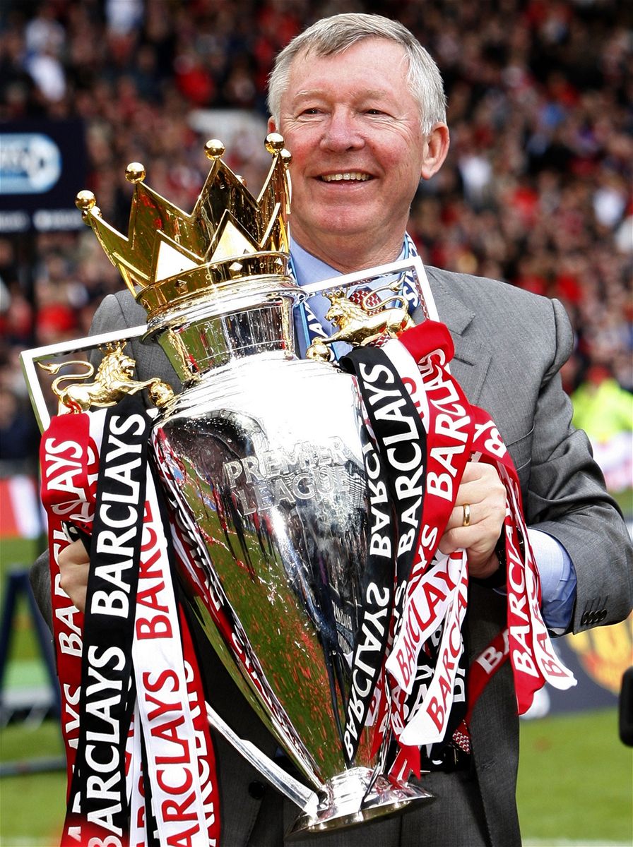 Trenér fotbalist Manchesteru United Alex Ferguson