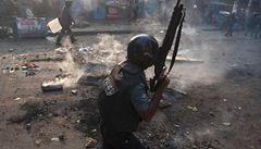 Pi protestech islamist v Bangladi zahynulo vce ne dvacet lid