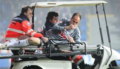 Zranný branká eských Budjovic Zdenk Kíek 