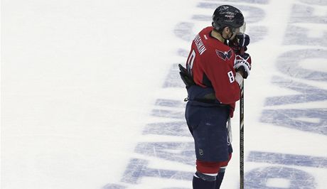 Ruský hokejista Washingtonu Capitals Alexandr Ovekin 