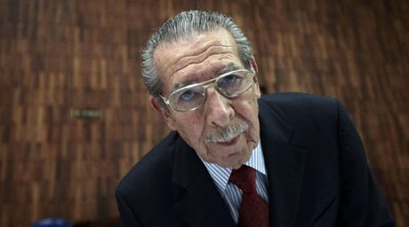 Bývalý guatemalský diktátor Efrain Ríos Montt.