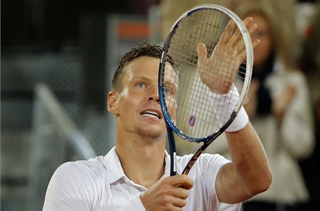 Tomá Berdych porazil v Madridu Andyho Murrayho.