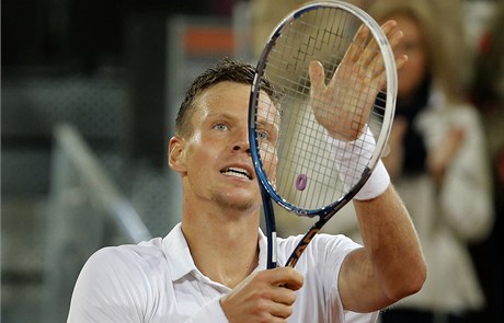 Tomá Berdych na turnaji v Madridu.