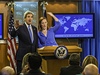 První den ve funkci nové mluví US Department of State, kterou piel pozdravit americký ministr zahranií John Kerry.