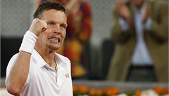 Tomá Berdych na turnaji v Madridu.