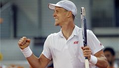 Tomá Berdych na turnaji v Madridu.