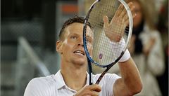 Tomá Berdych na turnaji v Madridu.