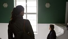 Interiér vily v Plzni, kterou projektoval Adolf Loos