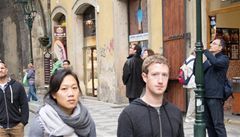 Mark Zuckerberg v Praze