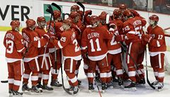Radost hokejist Detroitu Red Wings 